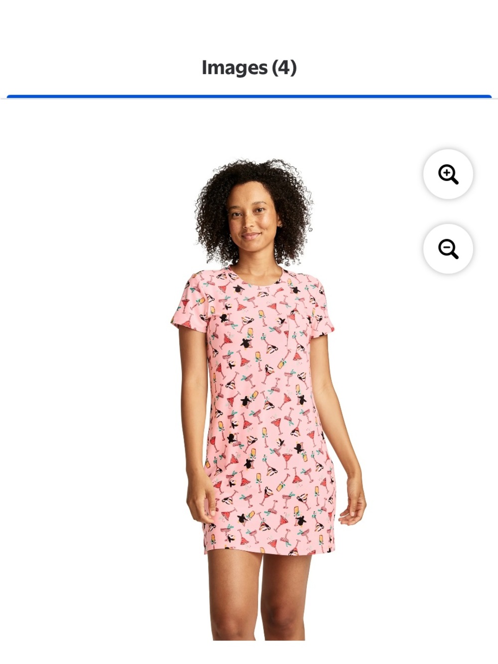 Jockey Pink Printed Short Sleeve Nightshirt